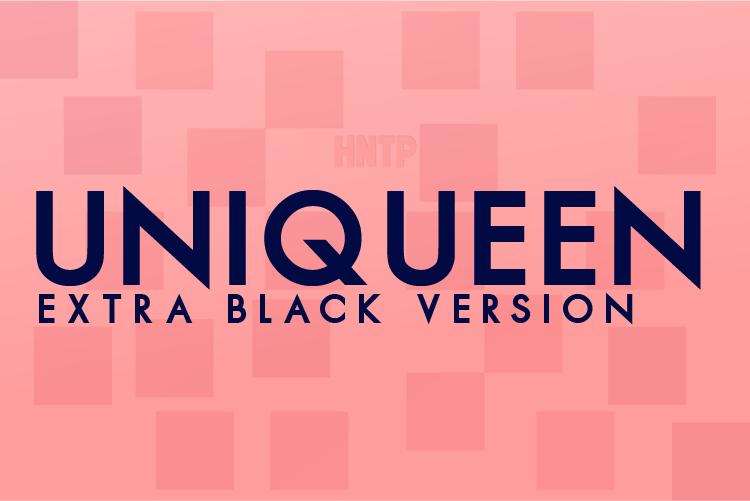 Uniqueen Extra Black Font