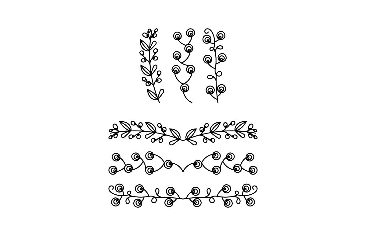 Flower & Text Divider Bundle