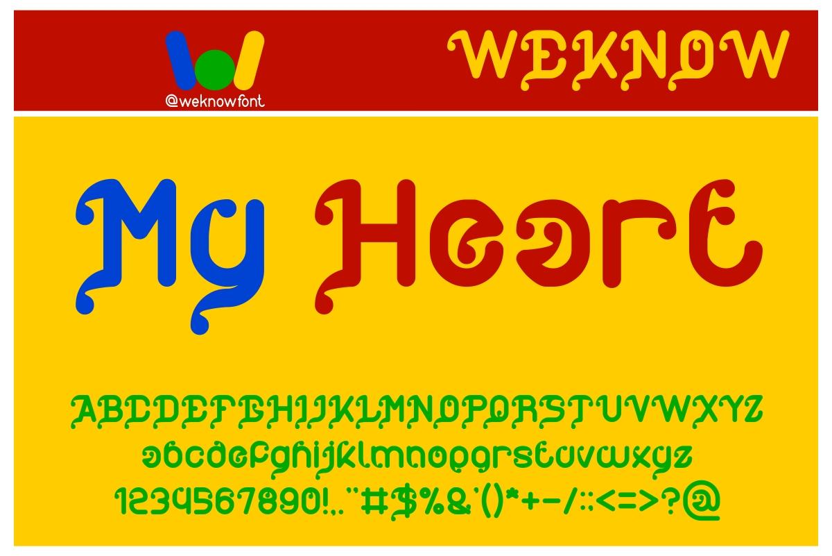 My Heart Font