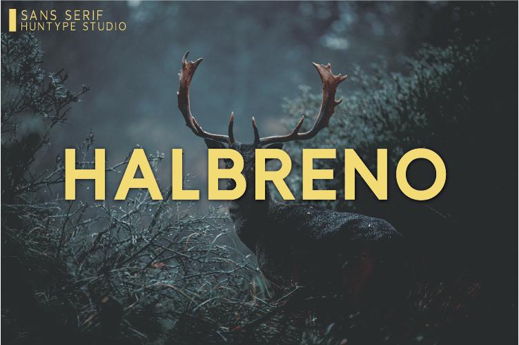 Halbreno Font