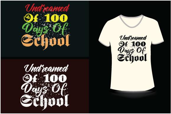 100 Days of School T-Shirt Design