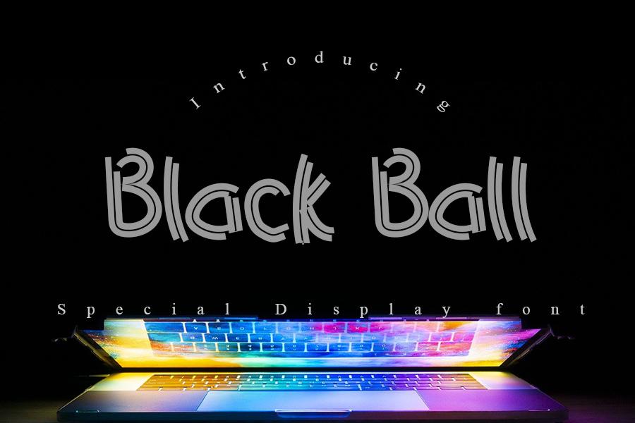 Black Ball Font
