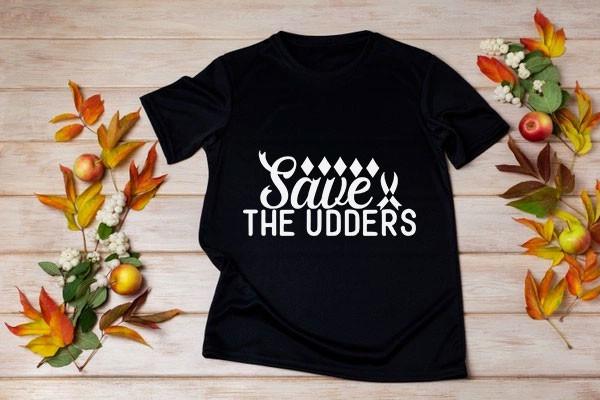Breast Cancer SVG Design, Save the Udder