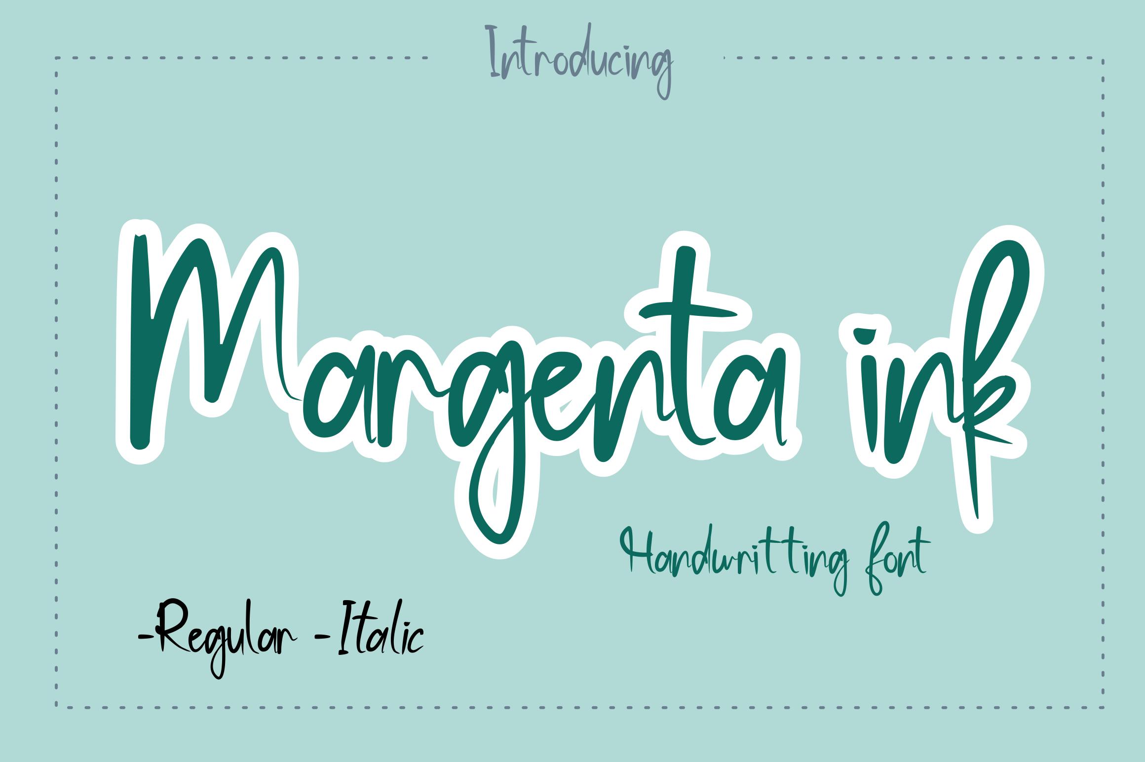 Margenta Ink Font