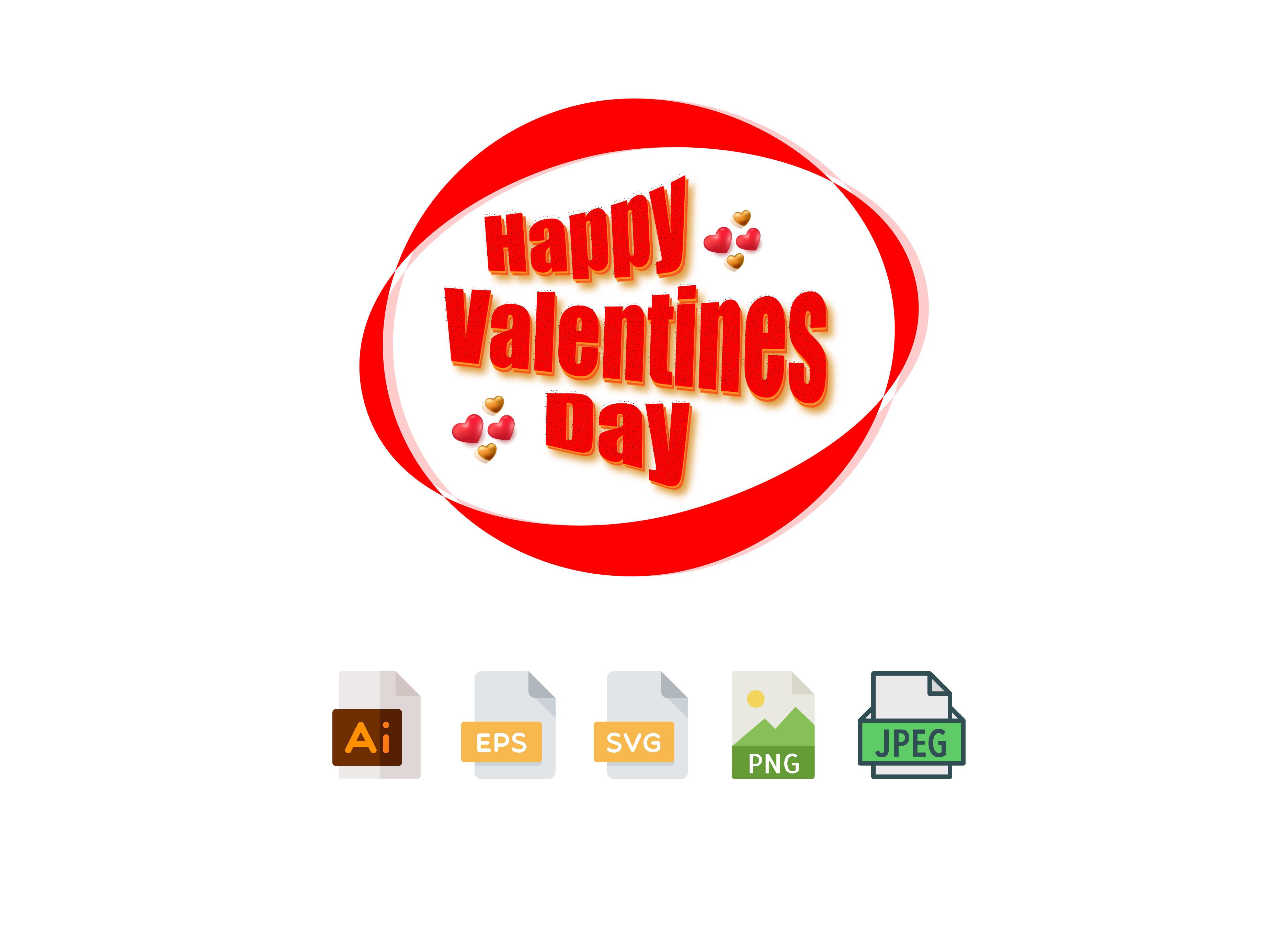 Happy Valentines Day 3D SVG