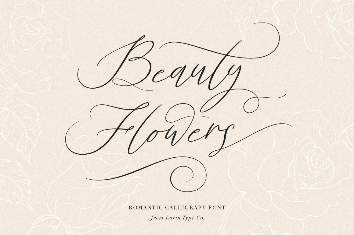 Beauty Flowers Font