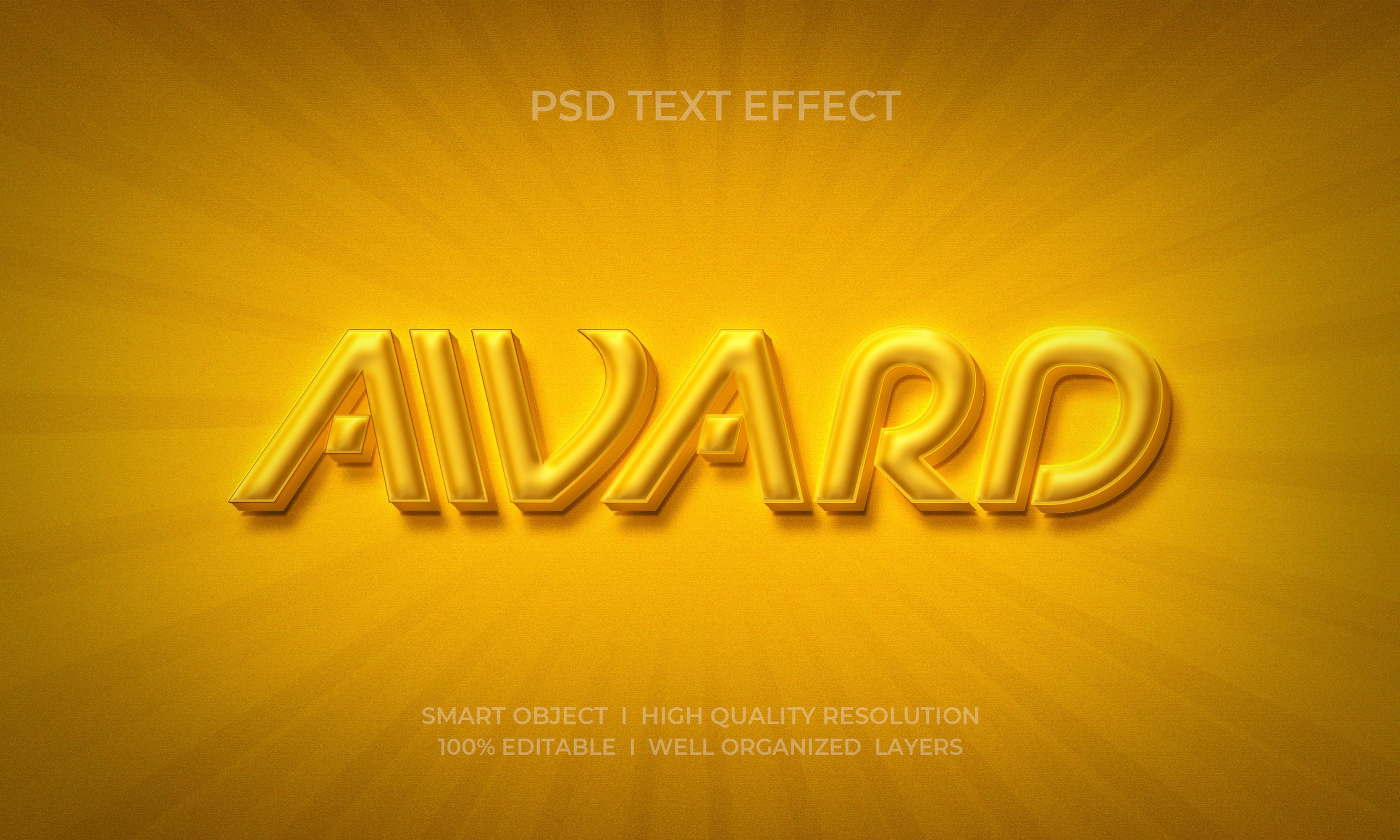 Luxury 3d Text Effect Template