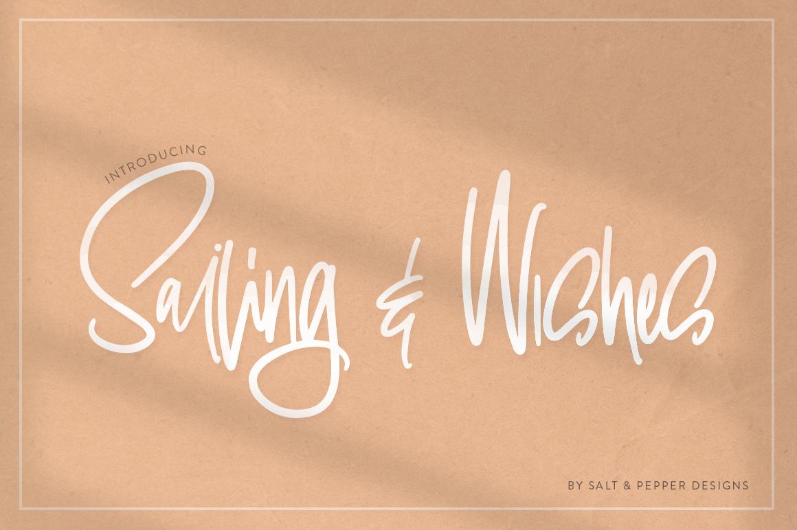 Sailing & Wishes Font