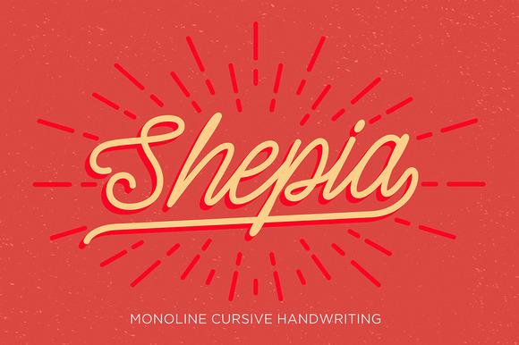 Shepia Script Font
