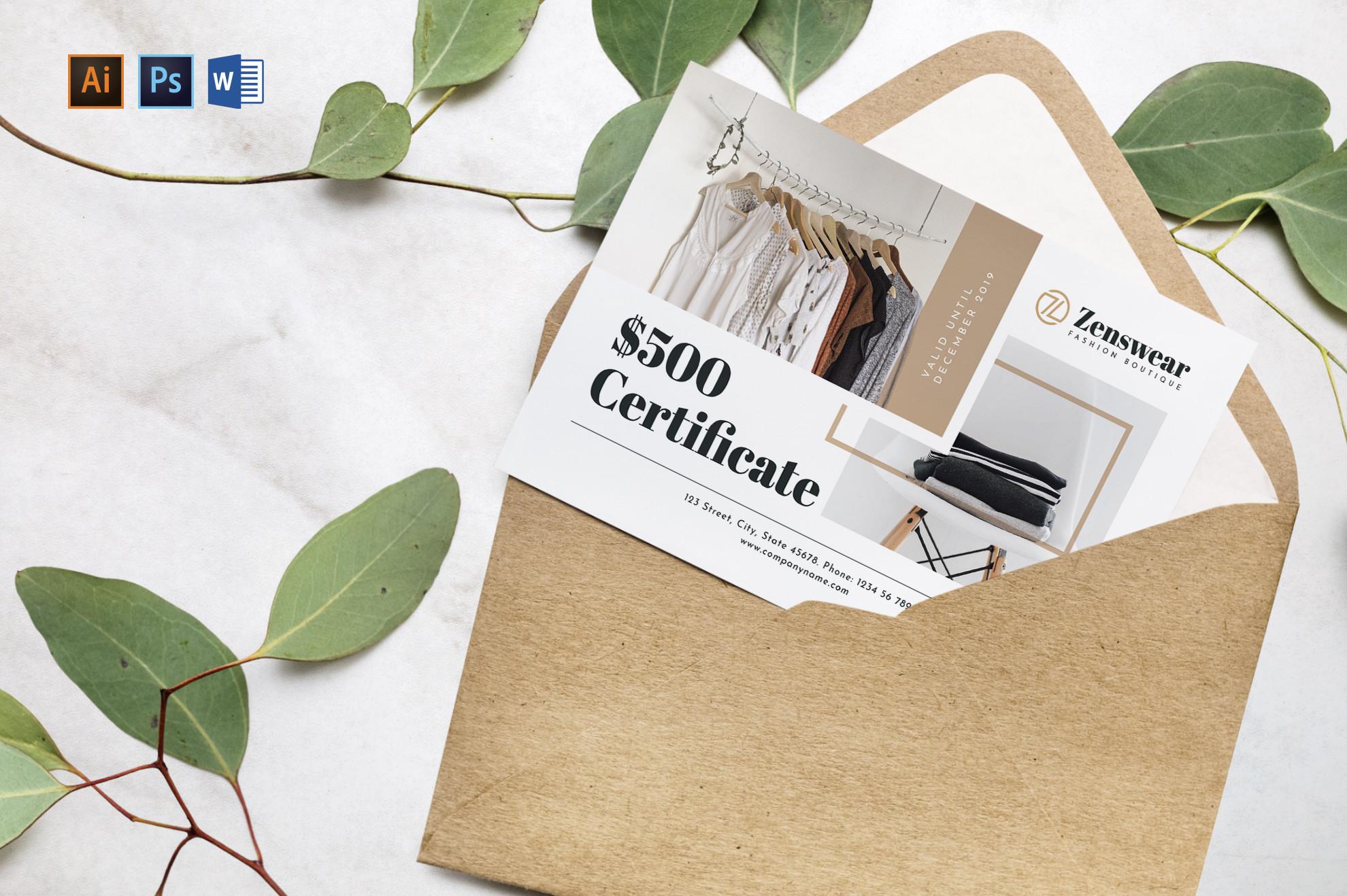 Boutique Gift Certificate
