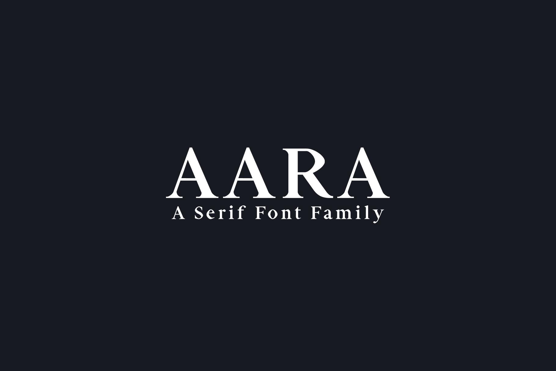 Aara Family Font