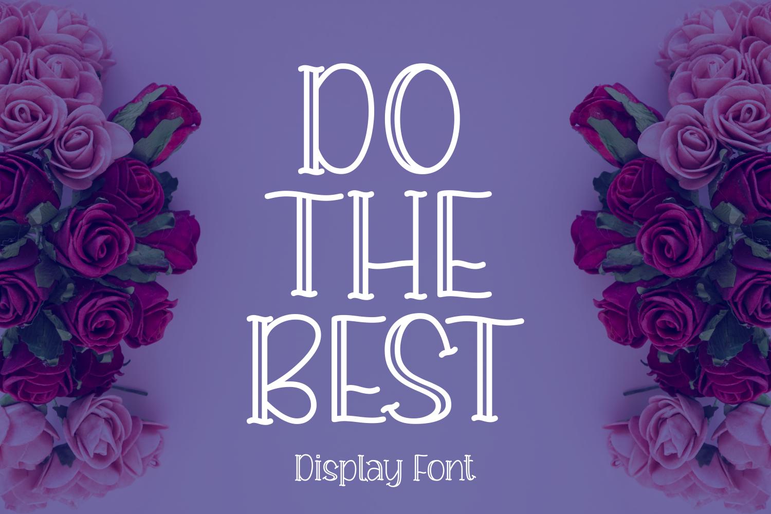 Do the Best Font