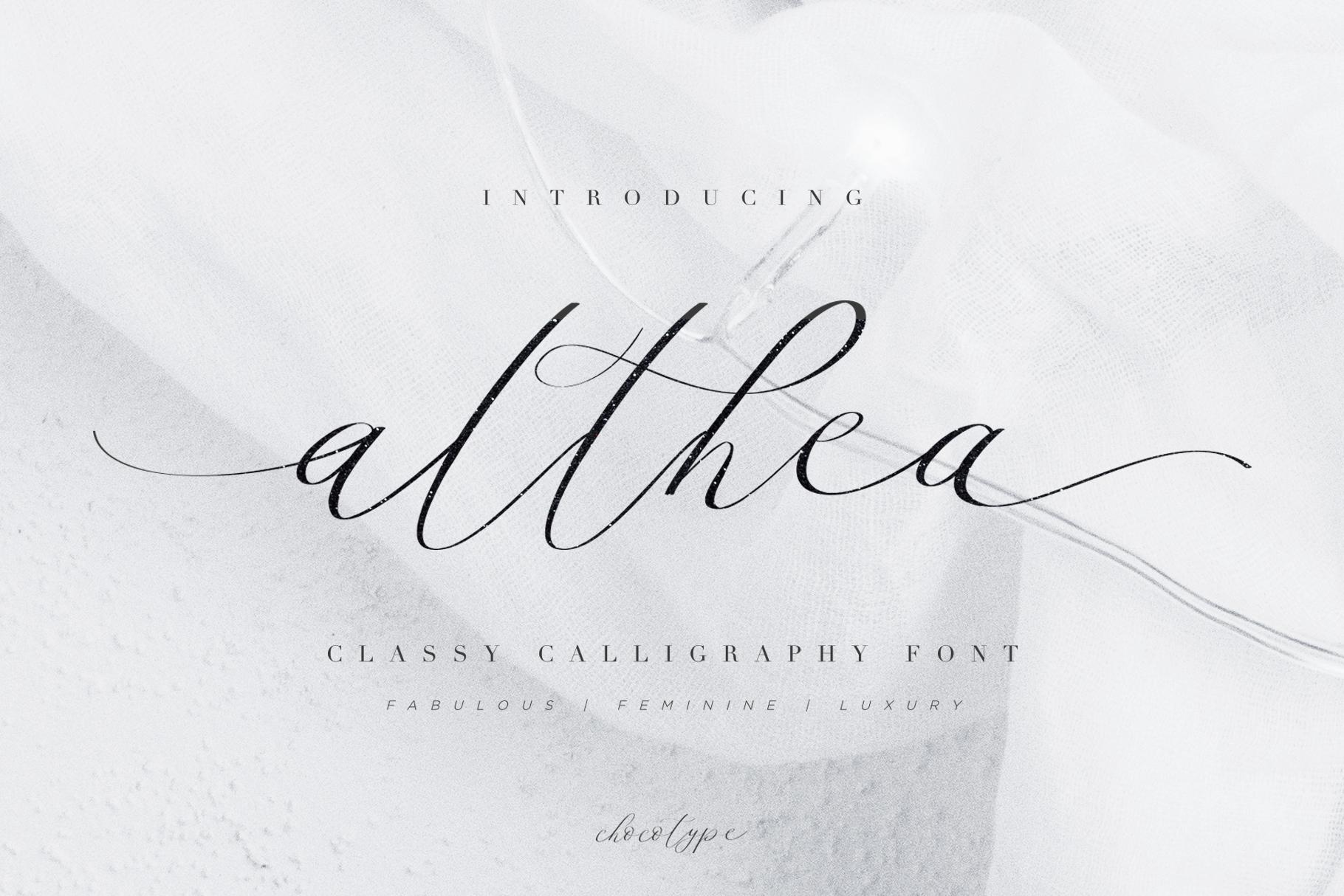 Althea Script Font