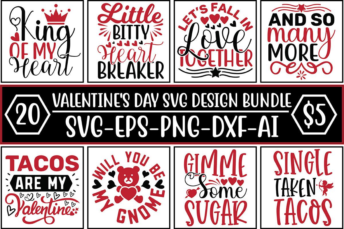 Valentine's Day SVG Design Bundle