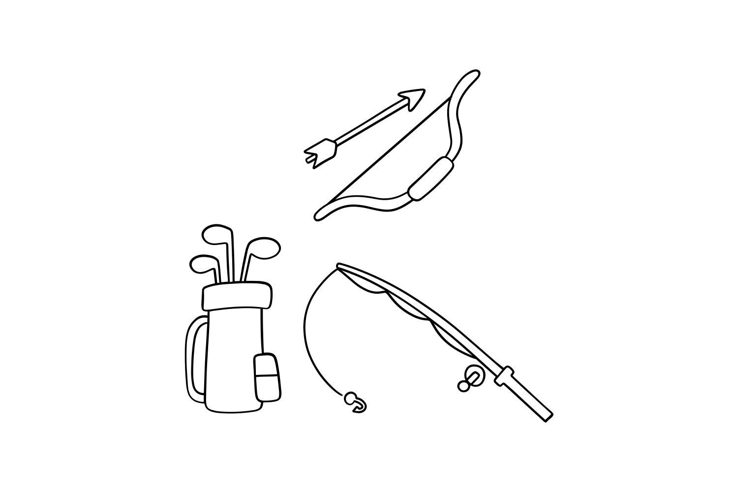 Fishing and Golf Outline
