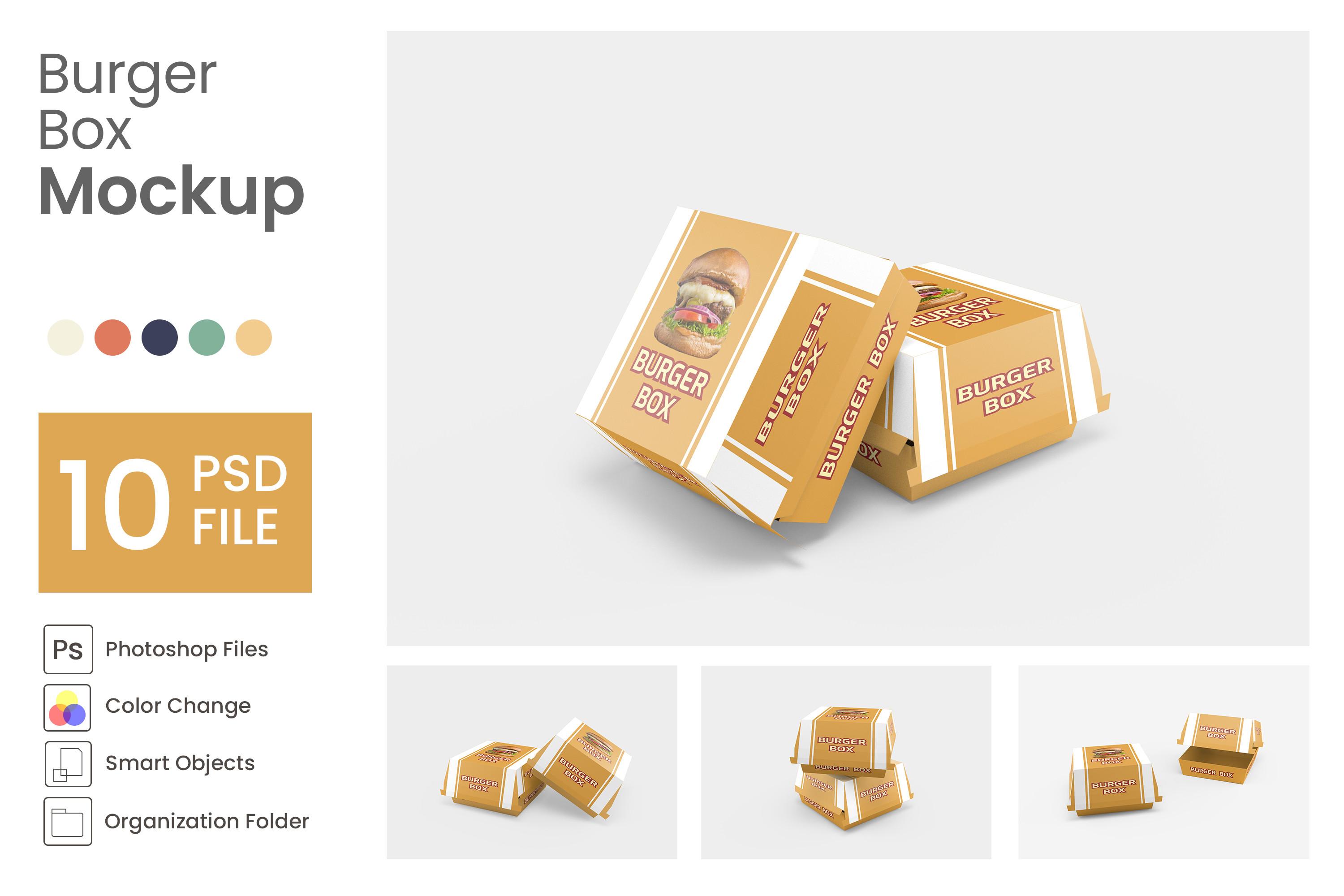 Burger Box Mockup