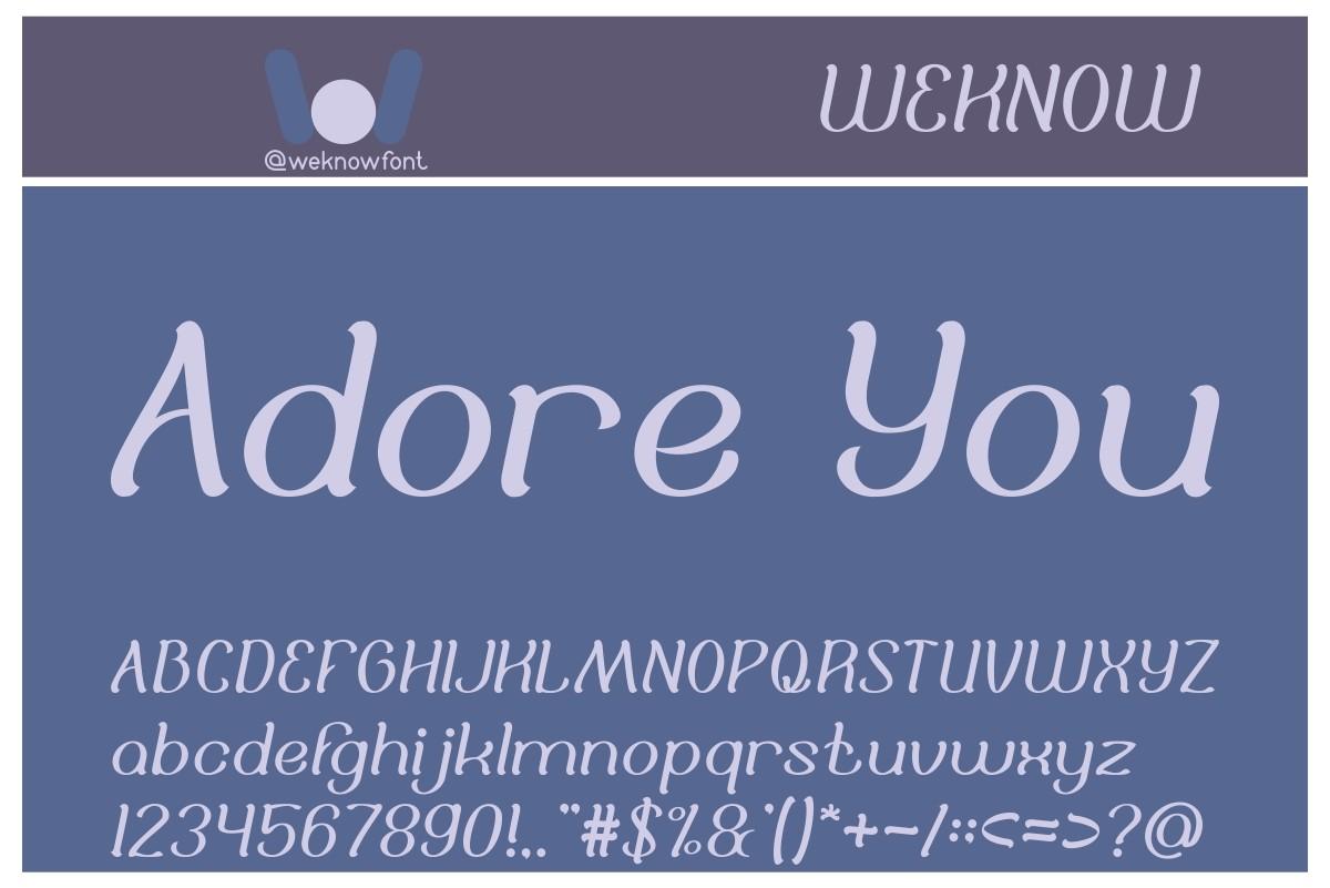 Adore You Font