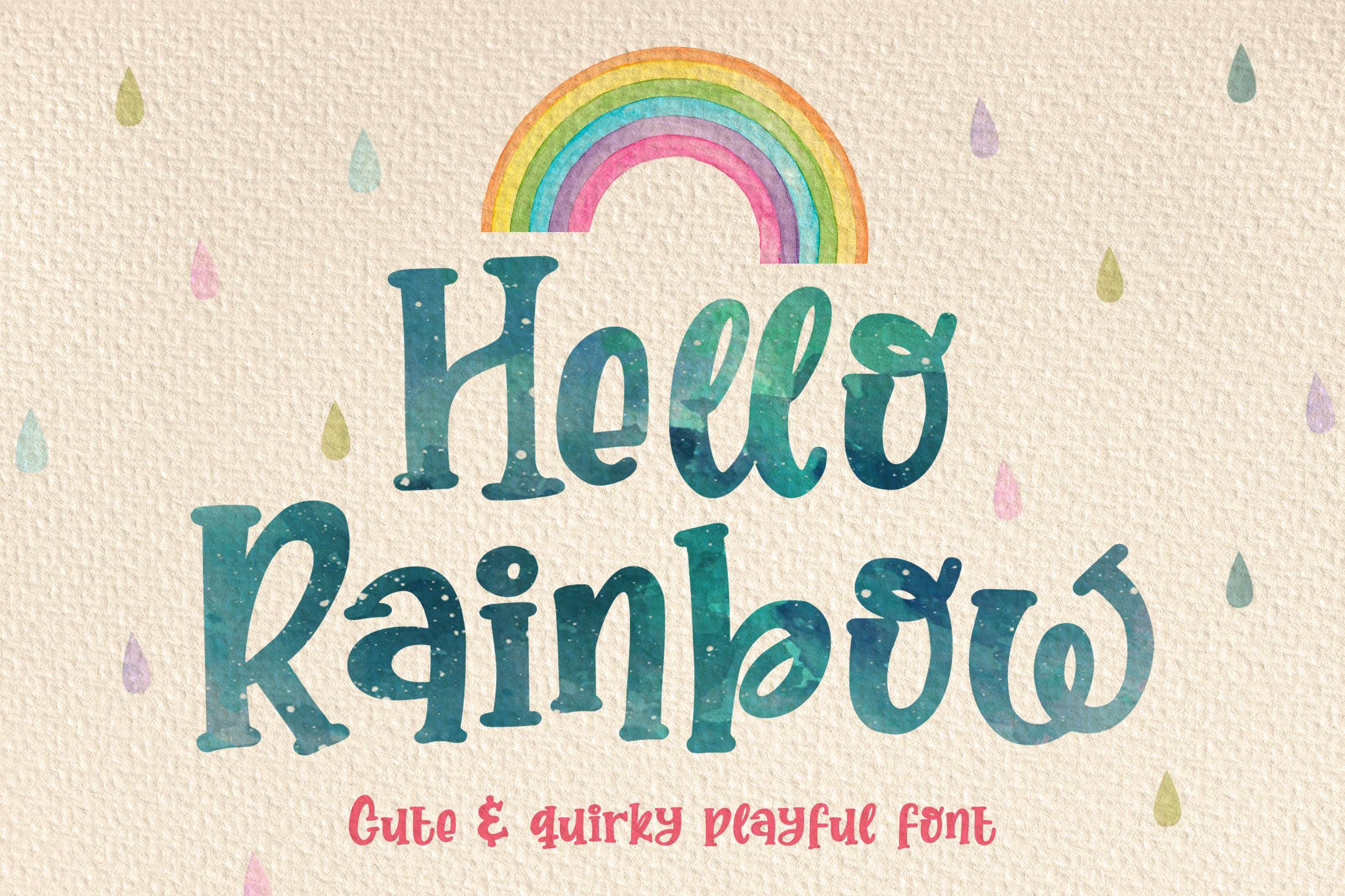 Hello Rainbow Font