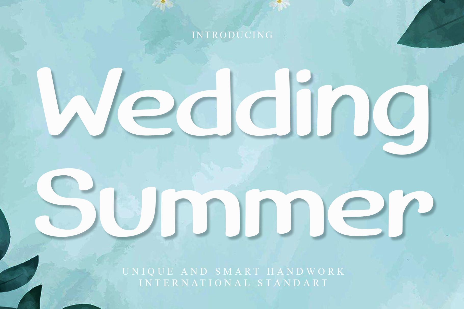 Wedding Summer Font