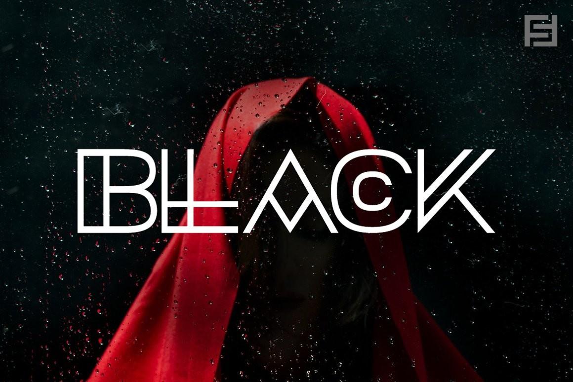Black Font