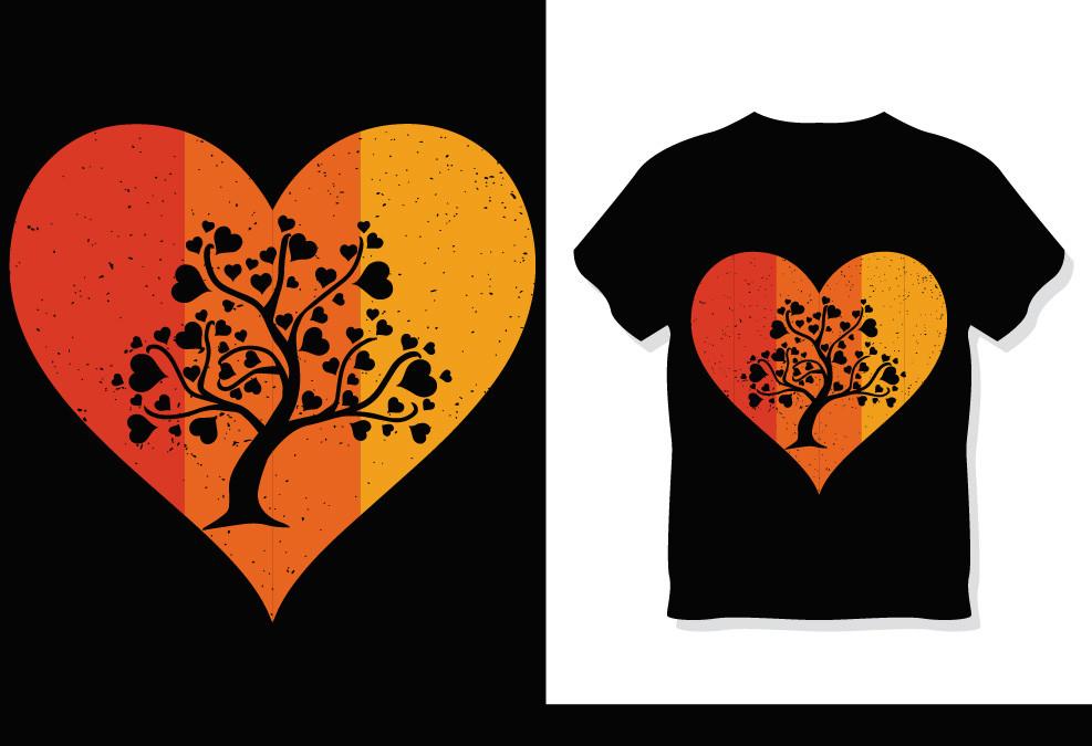 Valentines Day Retro Vintage T Shirt