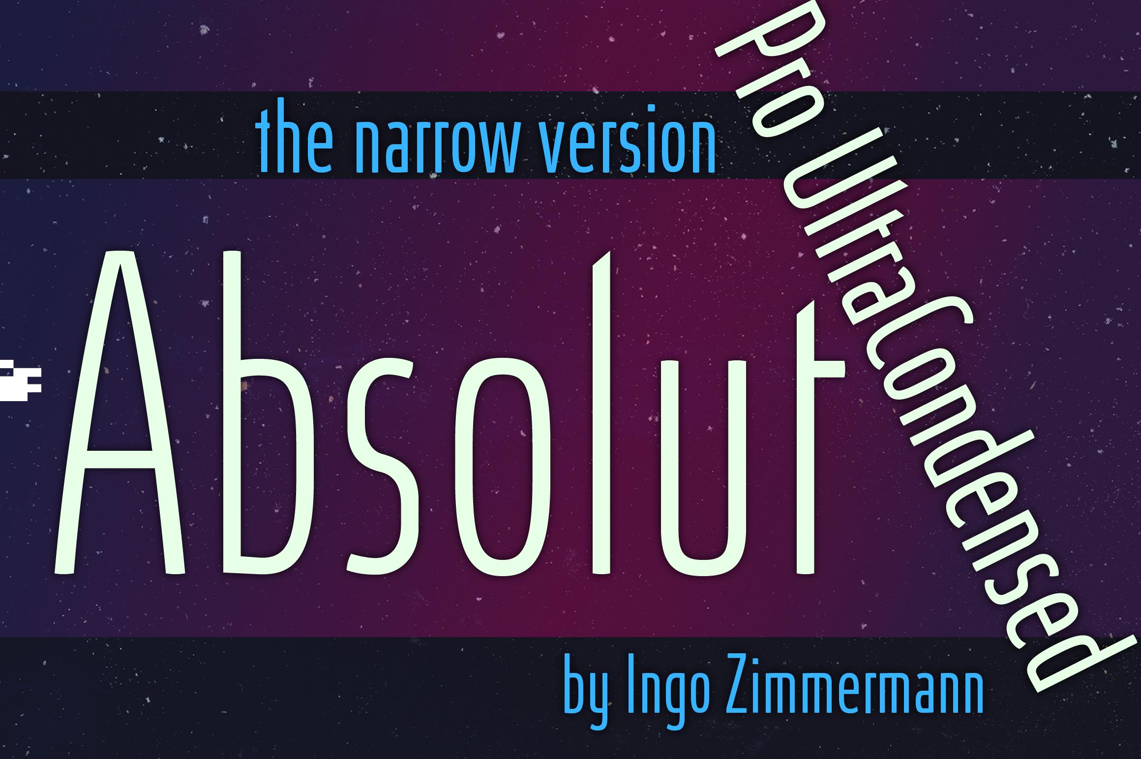 Absolut Pro Ultra Condensed Font