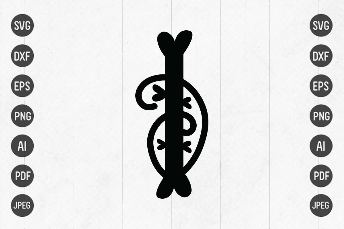 Alphabet Letter ( I ) Love Monogram