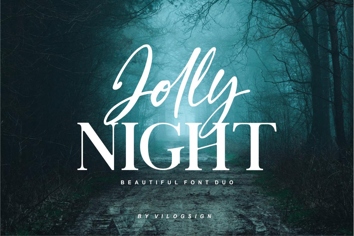 Jolly Night Duo Font