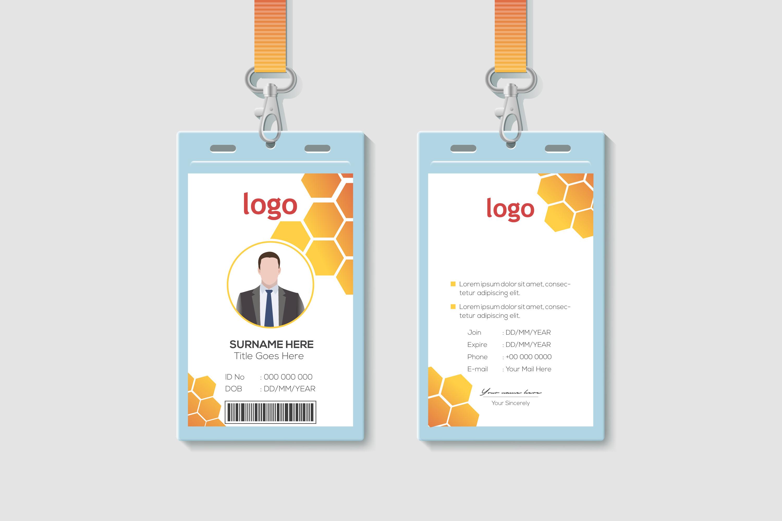 Creative Honeycomb Office Identity Card