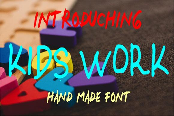 Kids Work Font