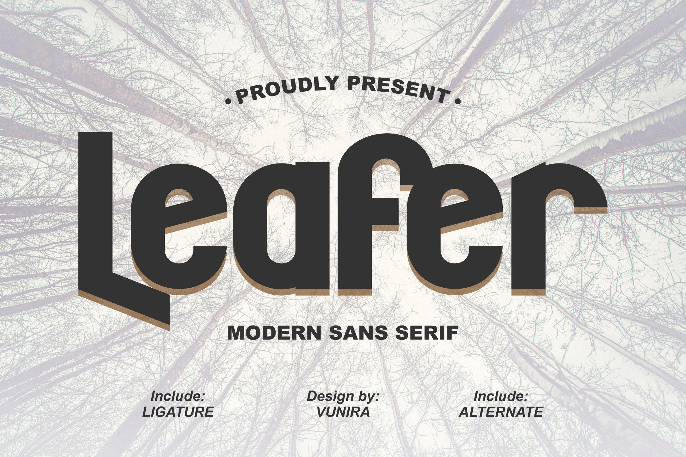 Leafer Font