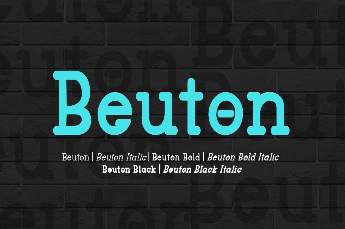 Beuton Family Font