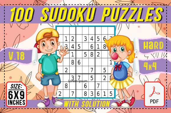 100 Sudoku Puzzles Hard 6x9 PDF Vol 18