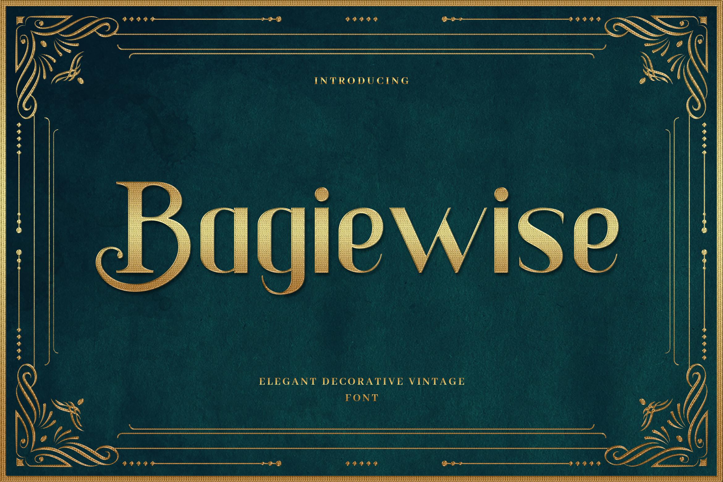 Bagiewise Font