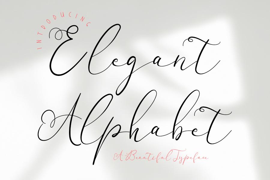 Elegant Alphabet Font