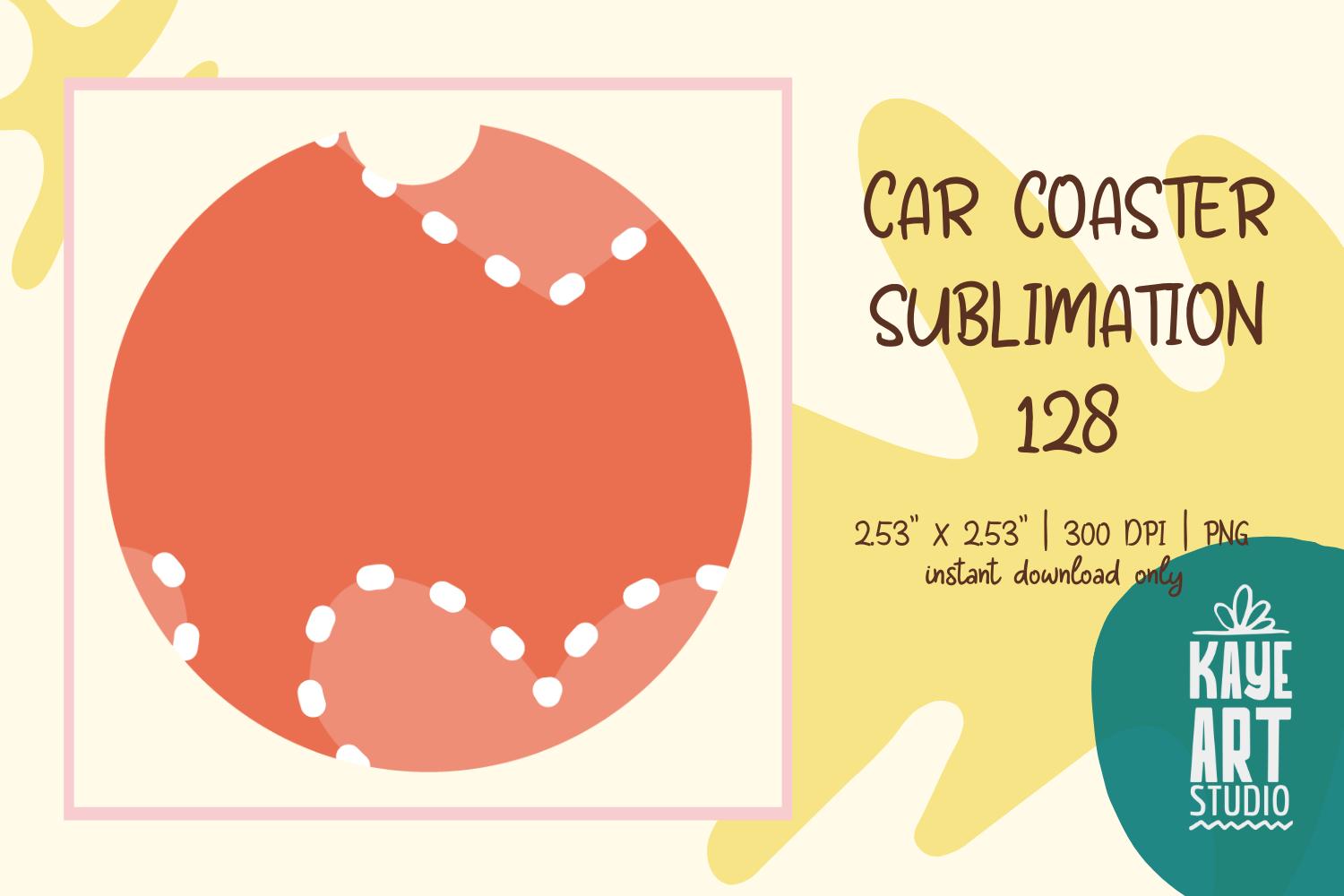 Car Coaster Sublimation PNG 128