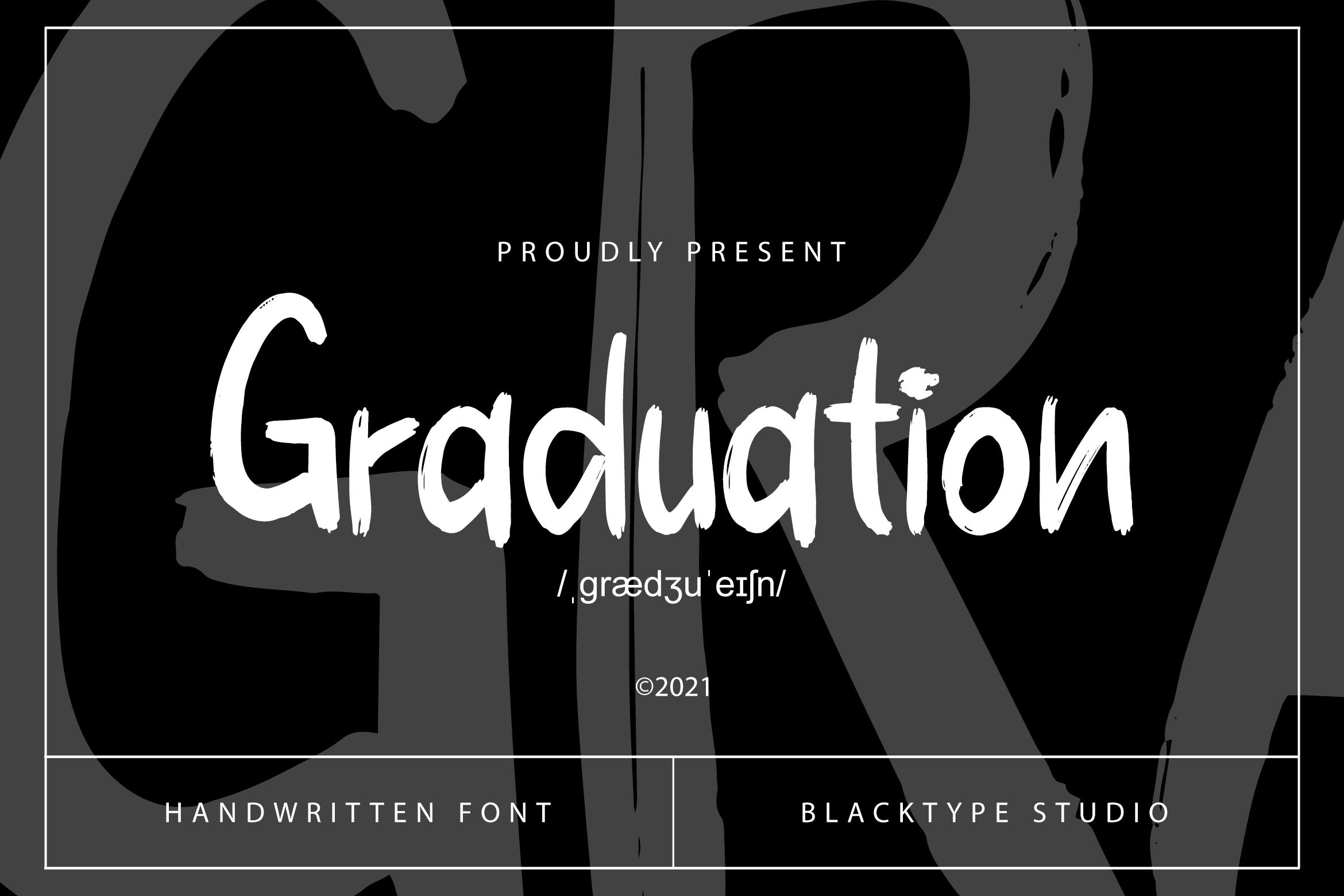Graduation Font