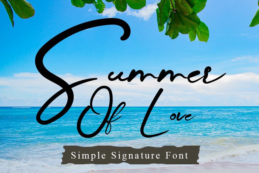 Summer of Love Font