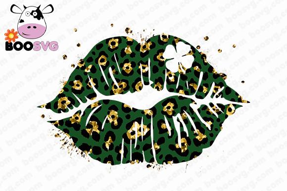 St Patrick's Day Lip Shamrock PNG