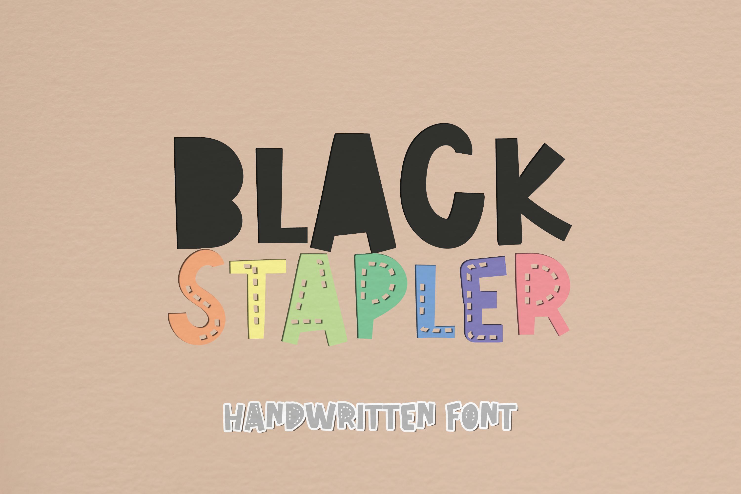 Black Stapler Font