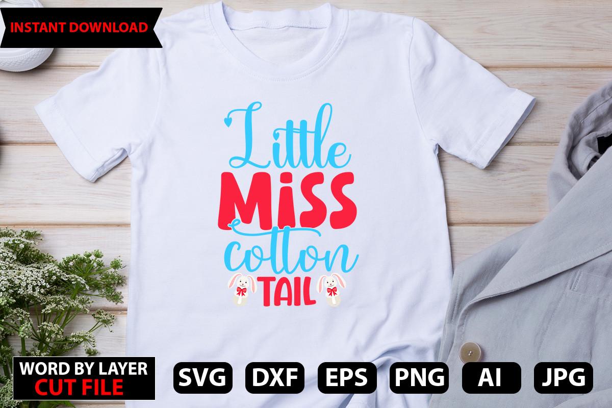 Little Miss Cotton Tail SVG Design