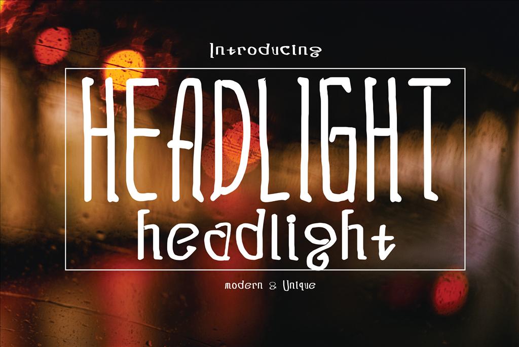 Headlight Font