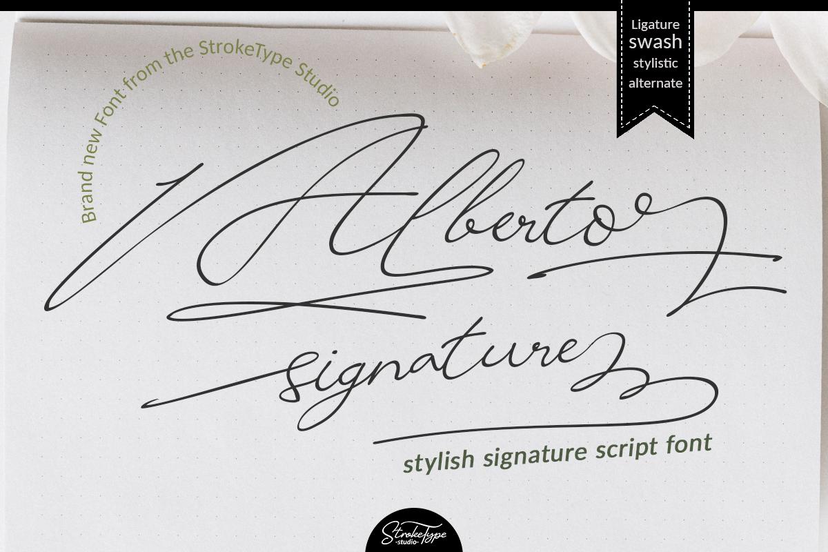 Alberto Signature Font