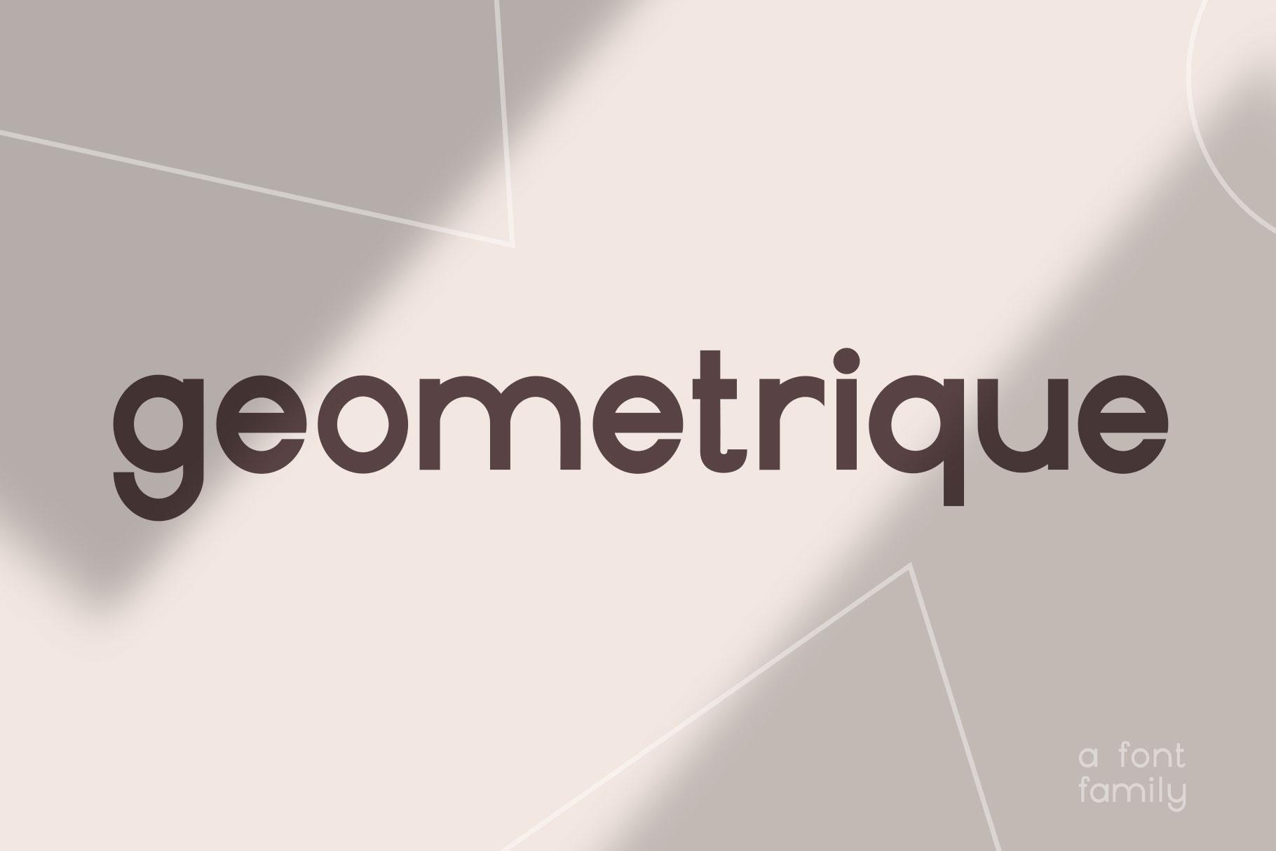 Geometrique Font