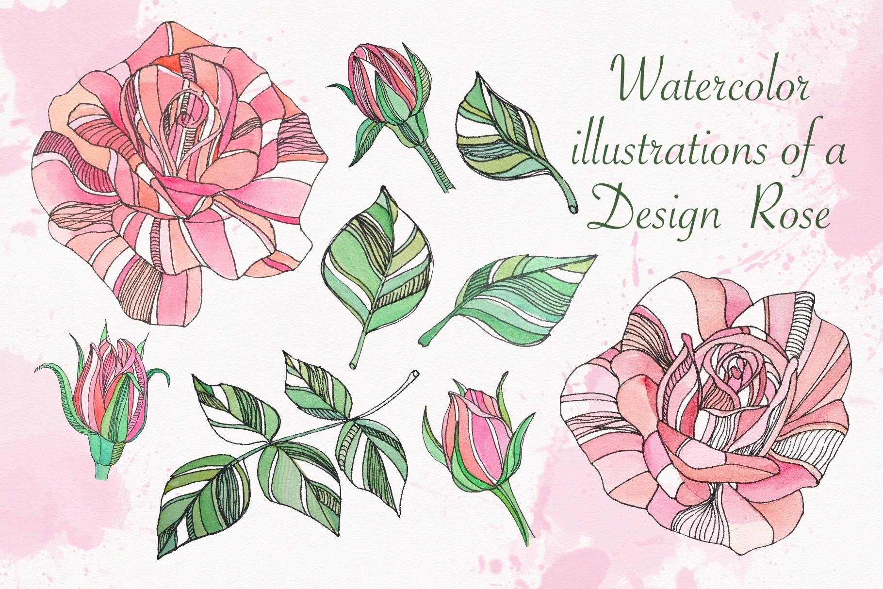 Desing Pink Rose