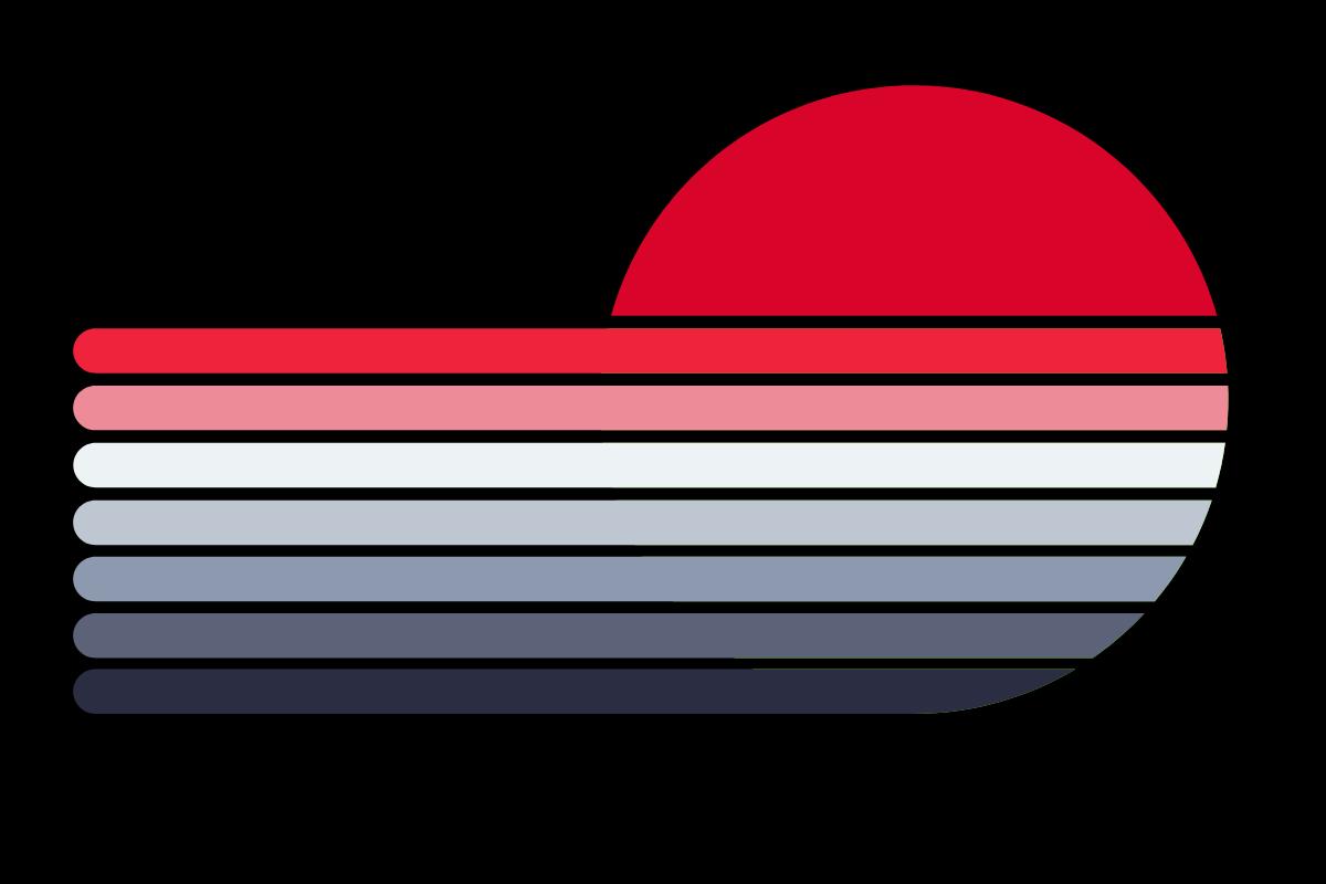Retro Sunset Stripes