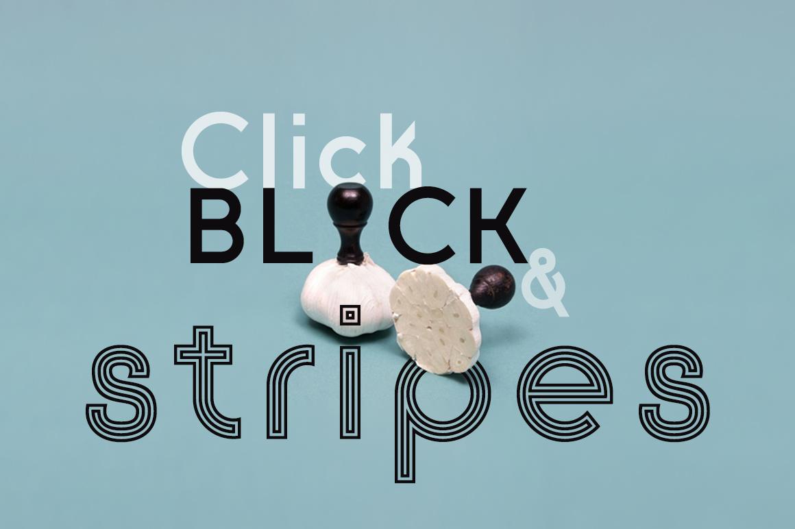Click Black & Stripes Font
