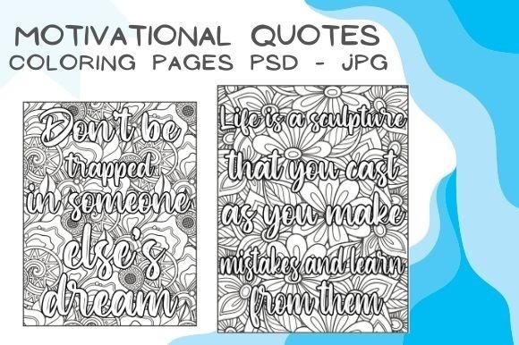 15 Motivational Quotes Coloring Pages
