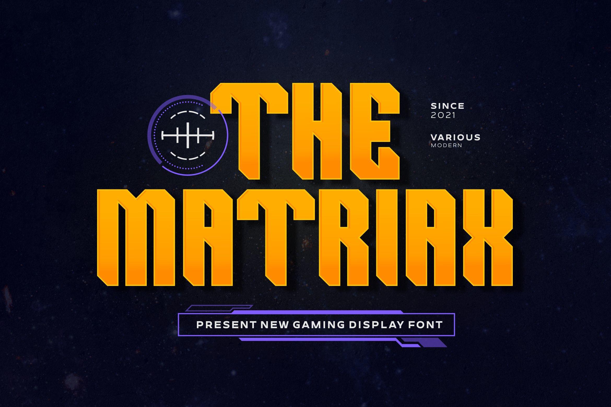 The Matriax Font