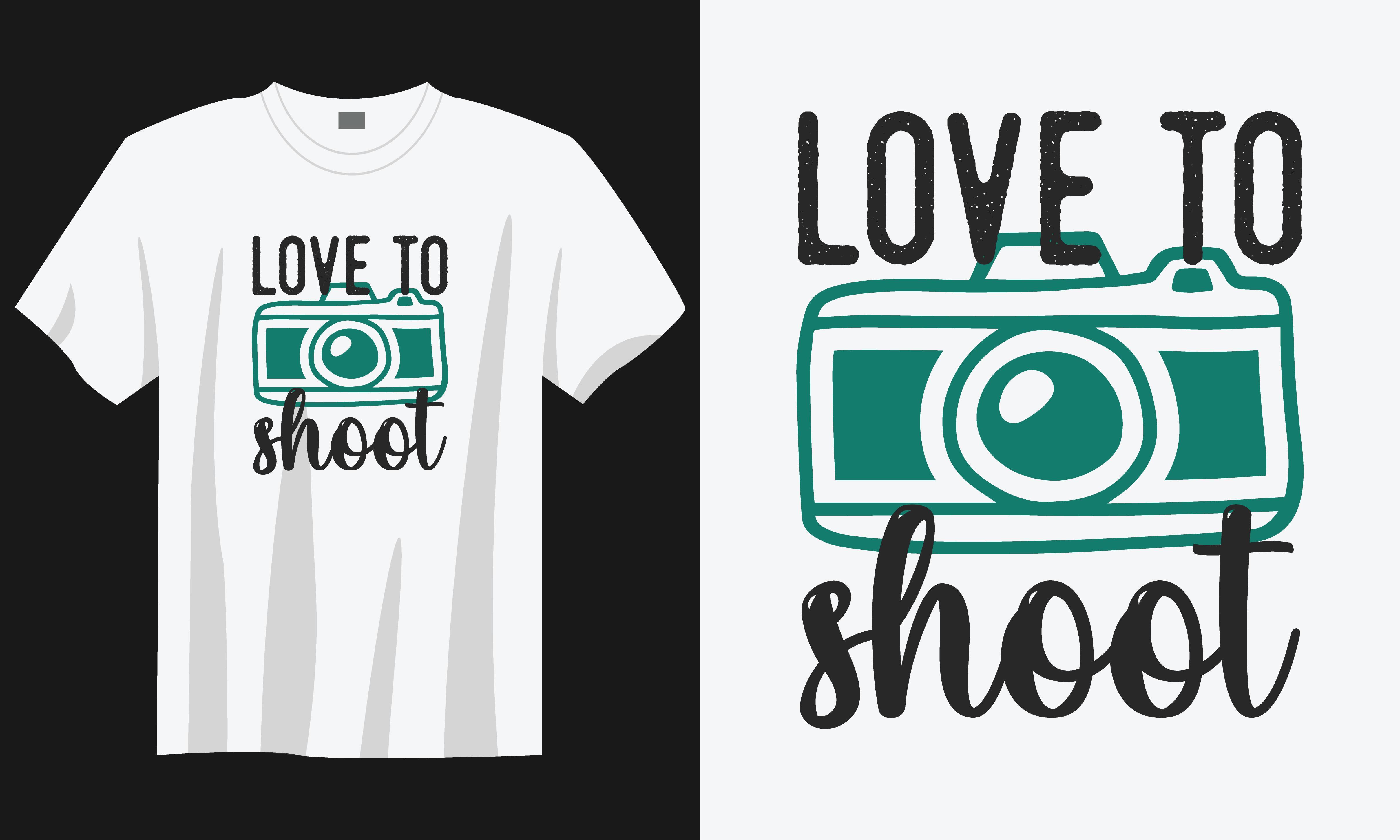Photographer T-shirt Design, Camera Svg